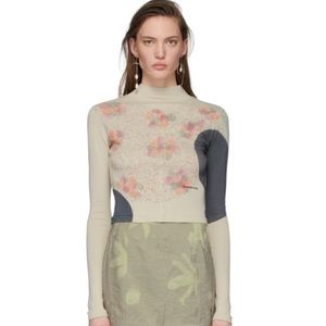 Eckhaus Latta Beige Lapped Baby Turtleneck